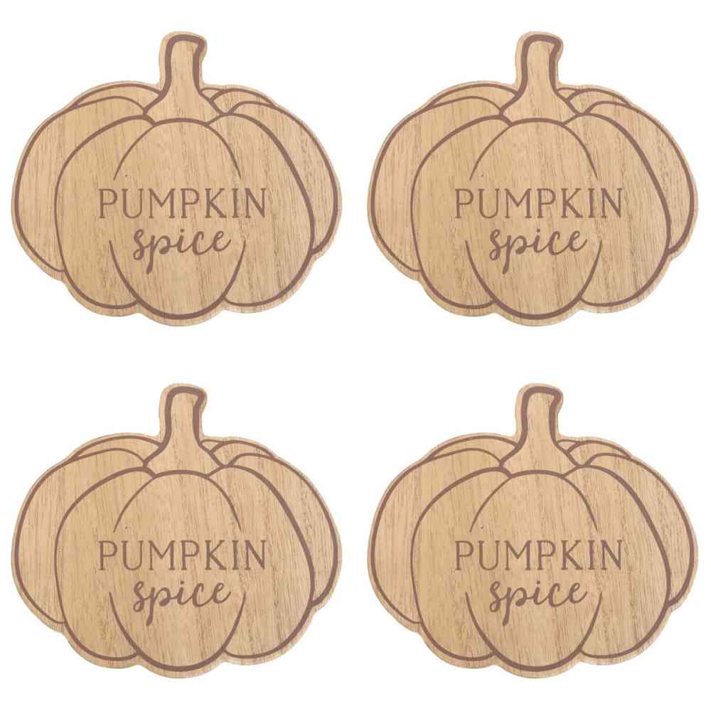 Something Different - Pumpkin Spice Coaster Set - Brown